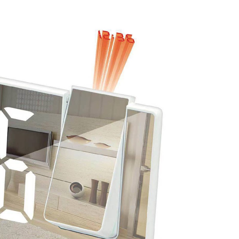 Projection Alarm Clock Large Screen ABS Mirror Surface LED Based