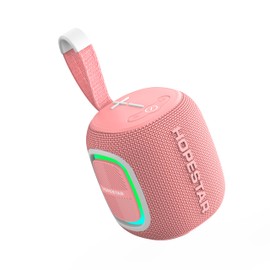WorryFree Gadgets Ultra-Portable, Bluetooth Speaker, Big Sound, AUX&TF-Card Input, Bluetooth 5.3, TWS Paring, Small Wireless Speaker for Indoor-Outdoor Use (Pink)