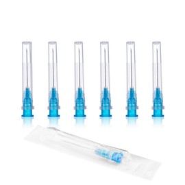 JIBENGAO 23 Gauge 1 Inch needle (23g 25mm), 100Pcs Individually Wrapped Lab Needles