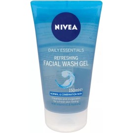 NIVEA Beiersdorf Nivea Daily Essentials Refreshing Facial Wash Gel 5.07 Oz Set of 4