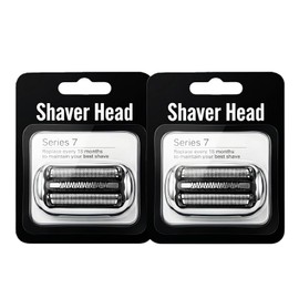 73S Series 7 Replacement Shaver Head for Braun S7 360 Flex Compatible, Replacement Blades for Braun Series 7 7020s 7025s 7027cc 7071cc 7075cc 7085cc (2PCS)