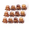 12 Pcs Mini Plastic Hair Claw Clips for Girls and