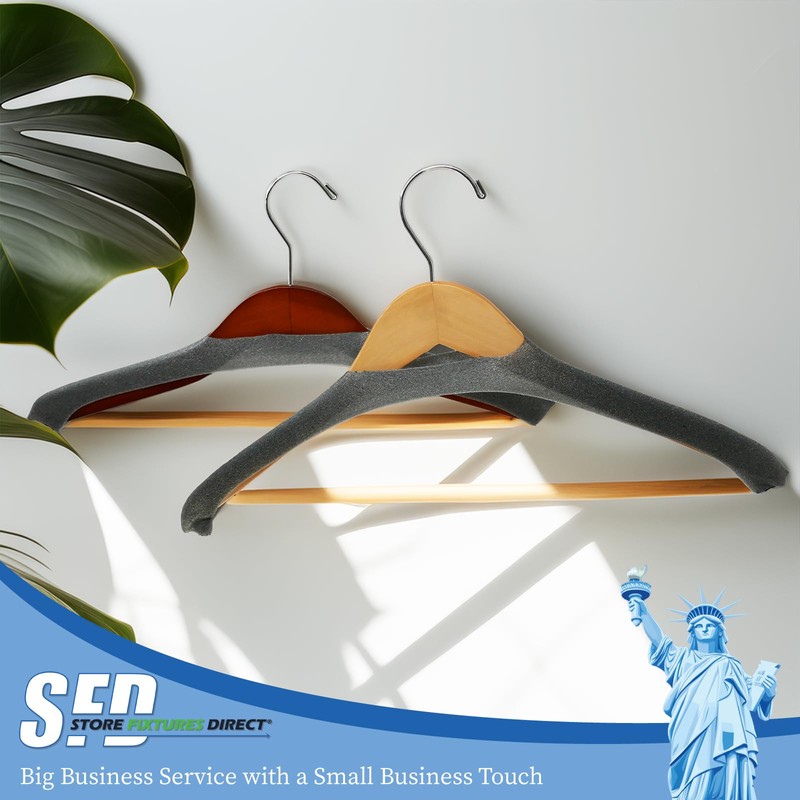 Foam Pad Hanger Covers, Charcoal Grey Foamies, 10 Pack