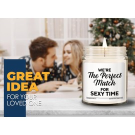 Valentine Day Vanilla Candle - Light for D - Funny Gift for Him Husband Boyfriend Men Valentine Romantic Couple Anniversary