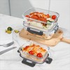 BAYZZ 10 Pack Glass Meal Prep Containers, Glass Food Storage