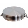 16-1/2" Round Stainless Steel Flat Comal Griddle Pan Grill Tray