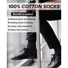 vitsocks Men's Thin 100% COTTON Lightweight Summer Socks (3 PAIRS)