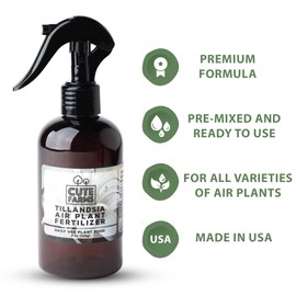 Cute Farms Tillandsia Air Plant Fertilizer | Gentle Daily Use Formula Plant Food (Three - 8 oz. Spray Bottles)