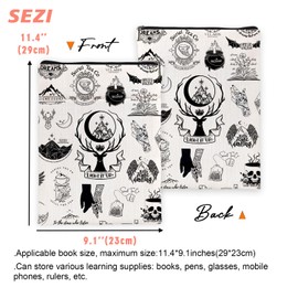 Fantasy Novel Inspired Book Sleeve, Book Sleeve for Book Lovers Book Inspired Gift, Book Sleeves Gift, Book Protector with Zipper Bag for Book Lover Bookish Gift 6JB06