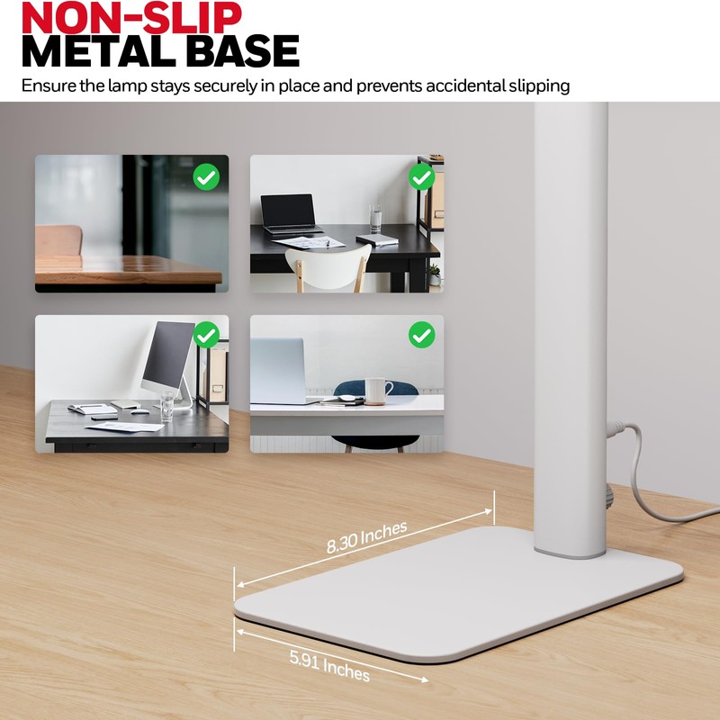 Honeywell LED Desk Lamp with Base - HJ1WT Sunturalux Eye-Caring