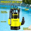 Submersible Water Pump 1HP 5300GPH High Flow Clean/Dirty Water Transfer