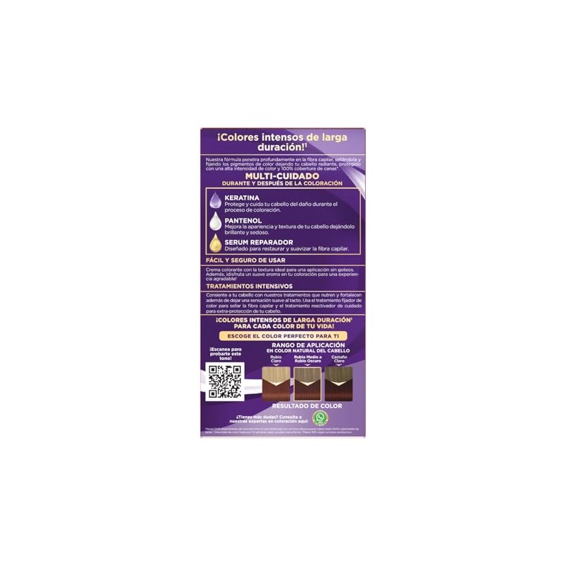 Palette Tinte para cabello Color Creme Rubio Cobrizo Oscuro 6-78,