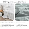 DOZ 100% GOTS Certified Organic Cotton Sheet Set, Crisp Percale