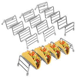 Ejoyous Taco Holder, 4 Pack Stainless Steel Taco Rack V Space Taco Stand with Protective Tips f