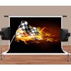 Racing Car Backdrop Flame Black Photography Background MEETSIOY 7x5ft Themed