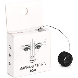 Cuerda de mapeo de cejas preentintada, cuerdas de mapeo para accesorios de microblading PMU, hilo de mapeo de cejas para maquillaje permanente de cejas(Pre entintado)