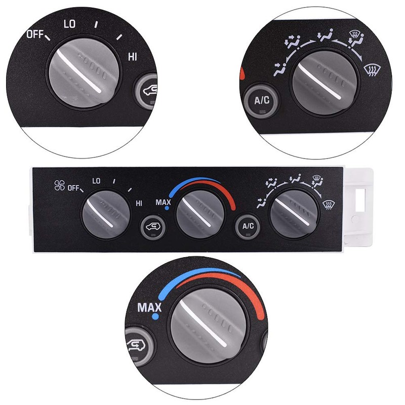 Heater A/C Control Switch Panel Module Without Rear Window Defogger