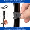 Velcro Cable Ties with Loop, Pack of 25, 15 cm