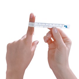 Rolyan Edema Tape Measure, 5" Long, Flexible Plastic Allows Users to Accurately Measure Circumference of Joint or Finger Digit, Track & Manage Finger Swelling, Choose Correct Finger Sleeve Size
