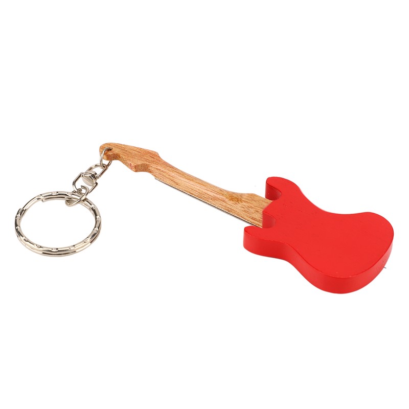 Guitar Keychain Portable Cute Mini Guitar Pendant Key Chain Ring