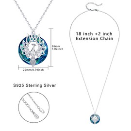 Phoenix Necklace 925 Sterling Silver Crystal Chain Animal Phoenix Pendant Jewellery Gifts for Women (Beautiful Packaging), Sterling Silver