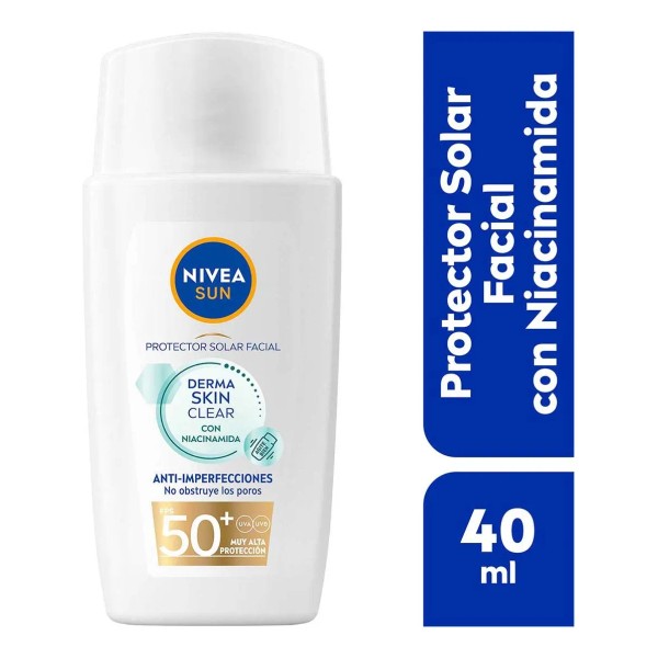 NIVEA SUN Protector Solar Facial Derma Skin Clear Anti-Imperfecciones FPS50