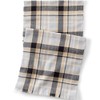 Lands' End CashTouch Pattern Winter Scarf Gray Heather/black Slate Plaid