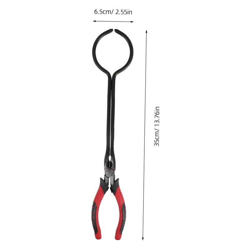 Tofficu Graphite Crucible Tongs Clamp for Metal Melting Furnace Jewelry