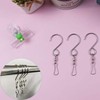 JQ Steel Locking Hook Two-way Camping Interior Clip Silver 1P / 스틸 잠금 고리 양뱡향 캠핑 인테리어 집게 실버 1P