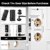 Keyless Entry Door Lock with 2 Knobs, Biquole Fingerprint Smart
