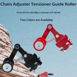Amavoler Chain Adjuster Tensioner Guide Roller Aftermarket Replacement Parts Universal Fit for Pit Pro Dirt Bike 4 wheeler ATV QUAD Universal Motorcycle. (Black)