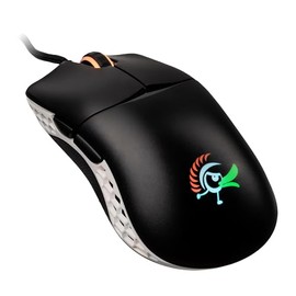 Ducky Feather Lightweight Gaming Mouse 3389 Sensor - (Black & White - 60M Switches)