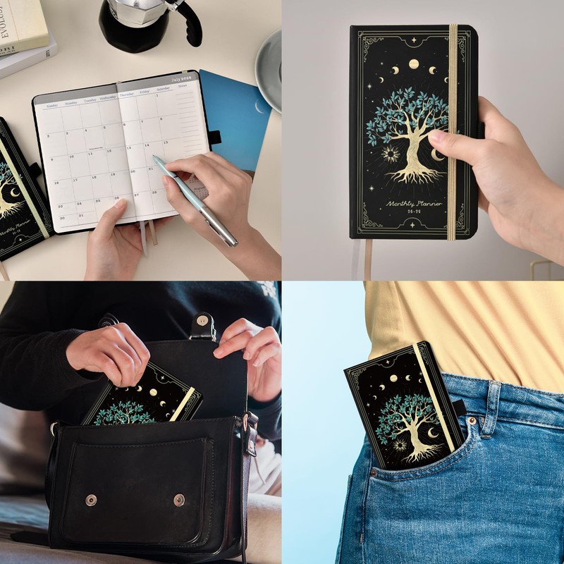 Pocket Calendar 2026-2029 - 3 Year Monthly Planner from July