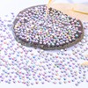 Meibite Crystal AB Flatback Rhinestones, Glass Rhinestones for Nail Art