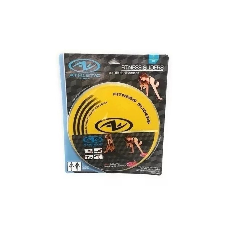 AW Fitness Sliders Deslizadores Athletic Works Colors