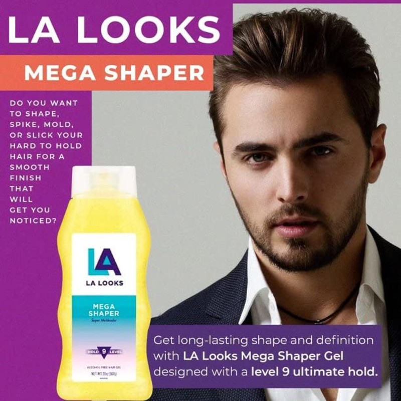 L.A. LOOKS Styling Gel Mega Mega Hold, 20 oz