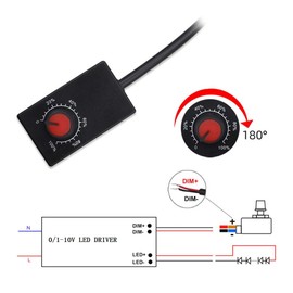 Switian Passive Dimmer No Flicker PWM Dimming for 0-10V or 1-10V Dimmable Electronic LED Driver