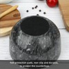 Marble Salt Cellar Box with Wood Lid & Spoon, Modern