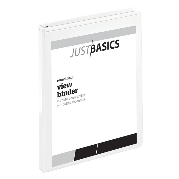 Just Basics LOT OF 12--Just Basics Basic View 3-Ring Binder,