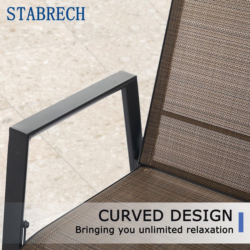 Stabrech Outdoor Bar Stools Set of 2, 44'' Patio Bar