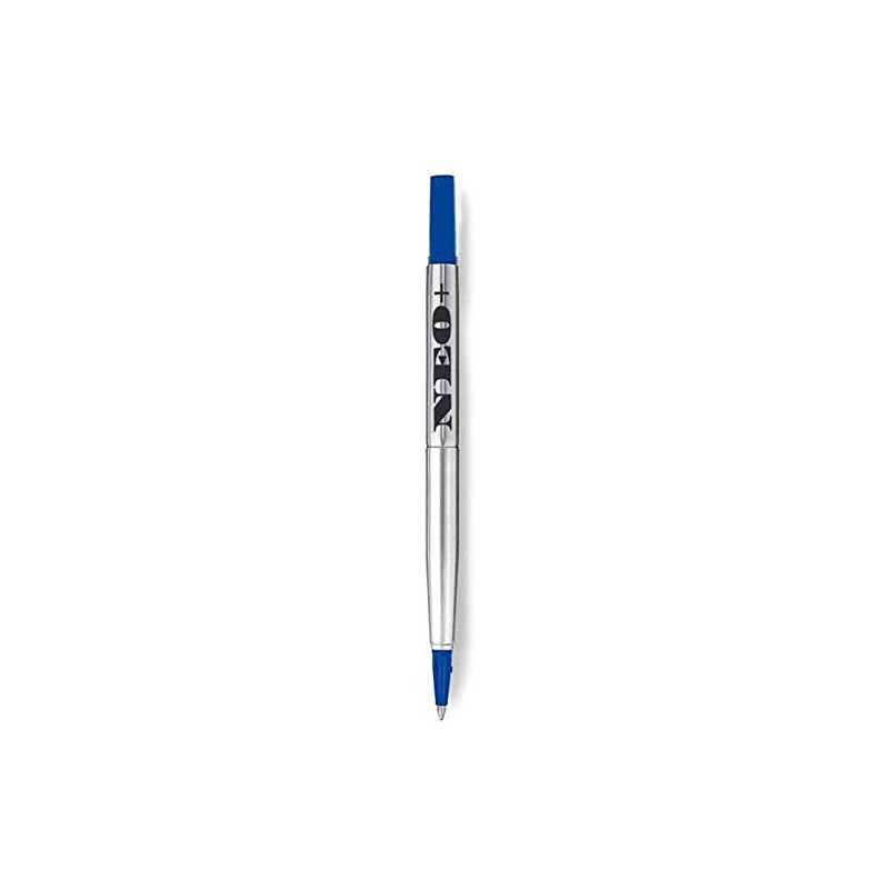 5 x Blue Quink Rollerball Pen Refills Medium - Parker
