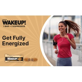 WAKE UP! Caffeinated Protein Bars - VALUE PACK - 6 Cartons (36 Bars) – 3 Caramel & 3 Dark Chocolate – Proprietary Blend with 350mg Caffeine (1 Bar = 3 Espressos) – Boosts Focus & Clarity - Gluten-Free, Vegetarian, Kosher