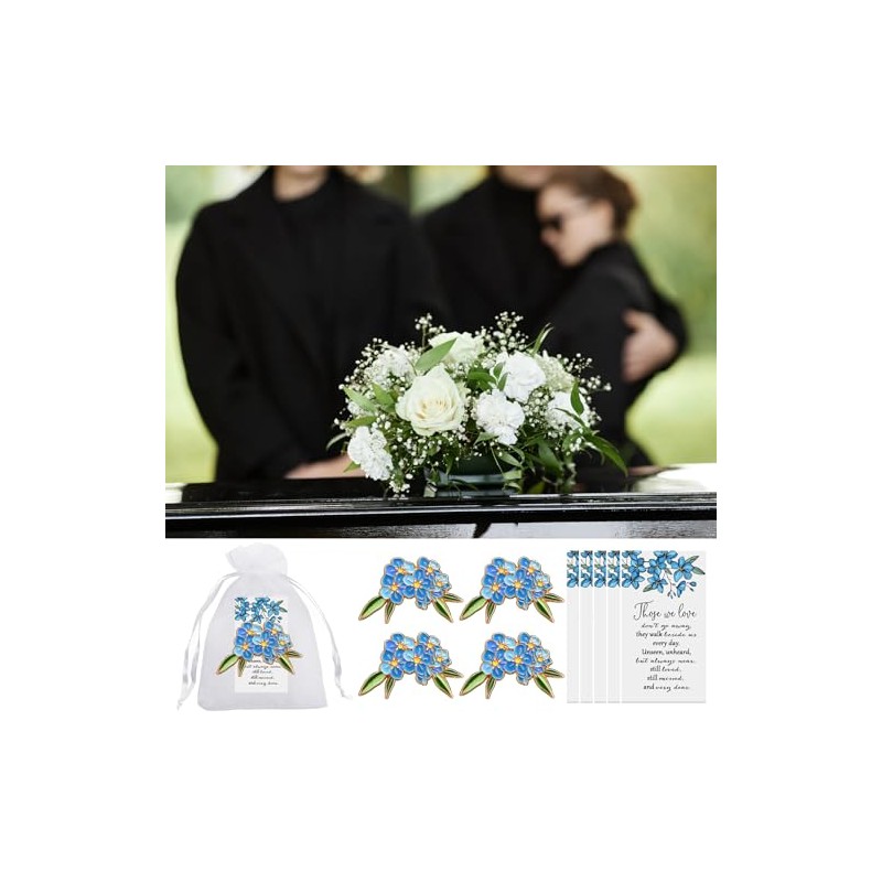 60 Sets Forget Me Not Flower Lapel Pin Blue Flower
