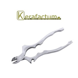 Kerafactum Bar Tongs Stainless Steel Universal Tongs 18 cm Bar Accessories with Tongs for Wire and Foil Cutting Bottle Opener and Cork Aid Tong Tweezers