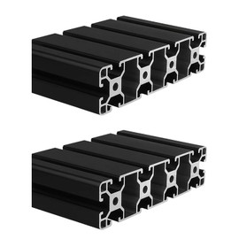 40160 Aluminum Extrusion T Slot 800mm Long Black 1 Pack, Extruded Aluminum Profile 40 Series European Standard Anodized Linear Rail for 3D Printer Parts and CNC DIY 40 x 160 31.5" 1Pcs (Kwweeoo)