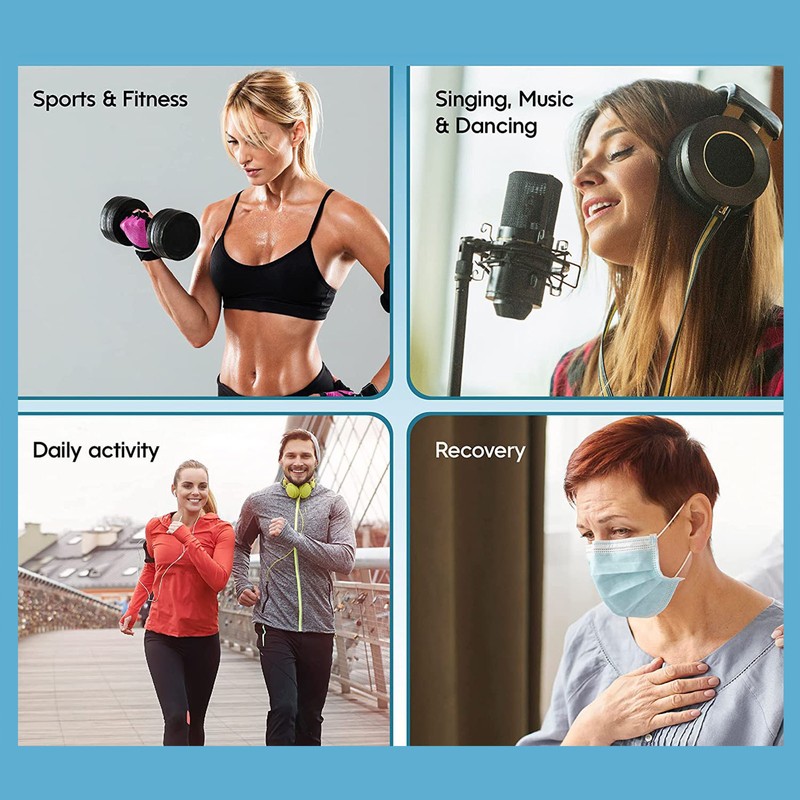 Deep Breathing Exerciser Washable Detachable Increase Lung Capacity Lung Breath