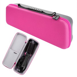 Linkidea Hard Travel Case for Revlon Hair Dryer Brush, Hot Tools One-Step Hair Dryer and Volumizer Styler, Hot Air Brush Carrying Case Box (Rose Red)