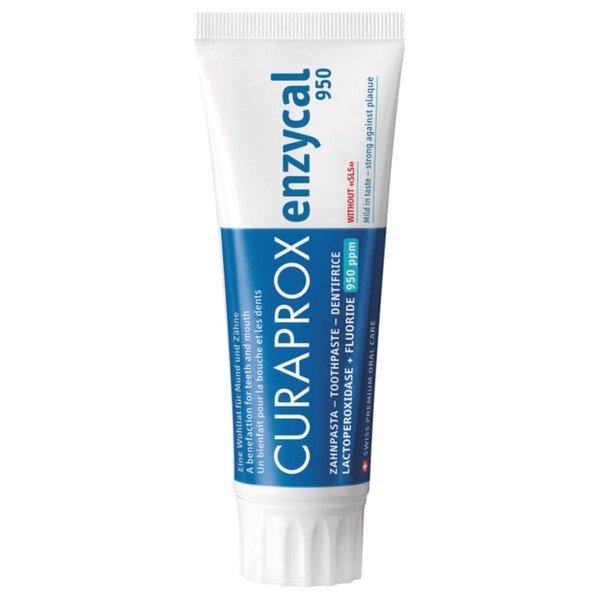 Curaprox Enzycal 950 ppm Toothpaste 75ml (SLS Free)