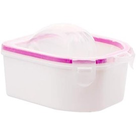Recipiente al Resistente Plástico para Duro de Uñas Remojar Agua Retirar Uñas Artificiales, Admite Agua u Otro Líquido, Uso Ambidiestro