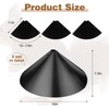 Tanlade 2 Pack Squirrel Baffle Guard Black Plastic Wide Wrap